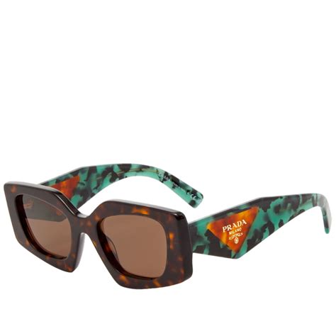 green Prada sunglasses